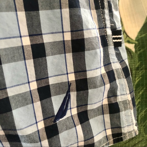 📌$17  Mens 3X Nautica Blue Plaid Shirt - Picture 4 of 7